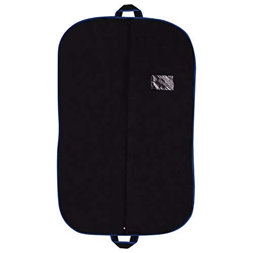 Glitter Collection (TM) Men's Coat Blazer cover Pack of 1 Foldover Breathable Garment Bag with Handles and Gusset - Black PBCOT-001 - Image 1