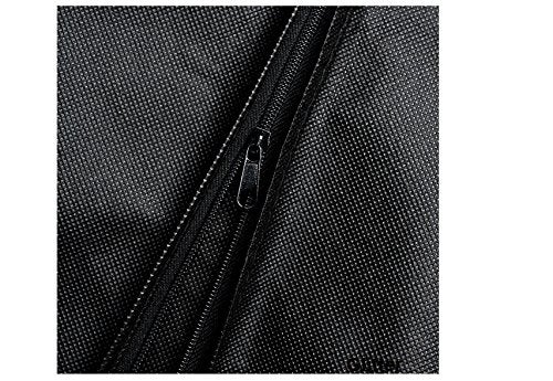 Glitter Collection (TM) Men's Coat Blazer cover Pack of 1 Foldover Breathable Garment Bag with Handles and Gusset - Black PBCOT-001 - Image 3