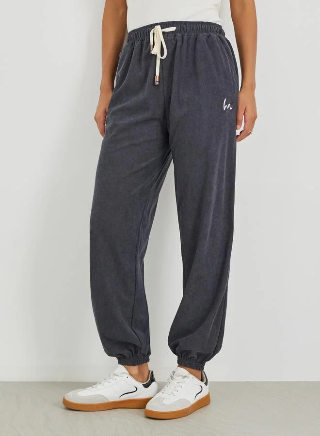 ستايلي Styli Relaxed Fit Joggers with Drawstring