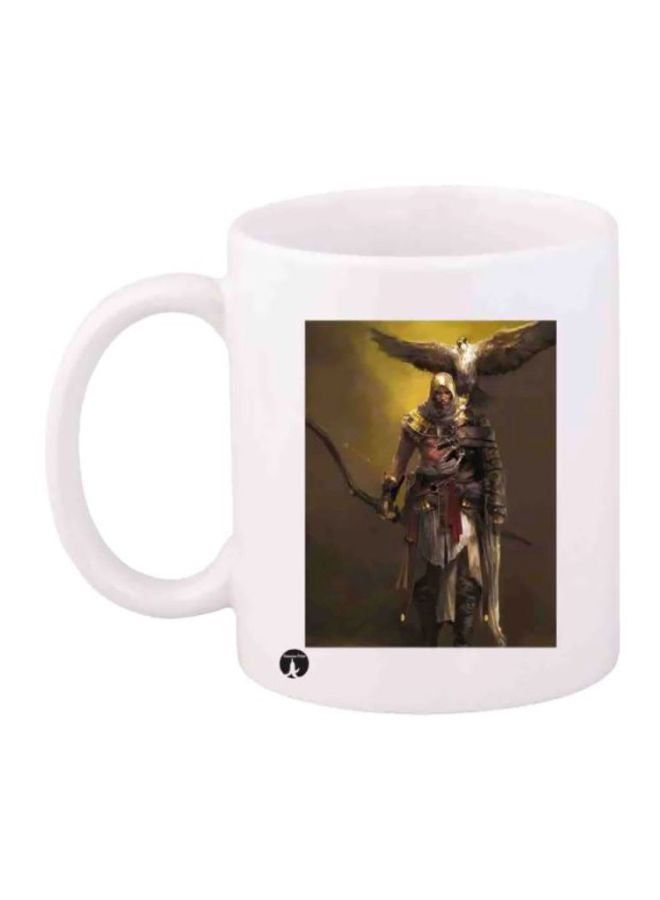 RKN Printed Assassin's Creed Coffee Mug White/Brown/Yellow - Image 1