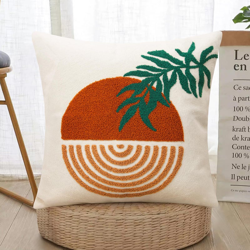 Merrycolor Boho Lumbar Decorative Throw Pillow Covers 12x20 Colorful Geometric Flower Accent PillowsModern Aesthetic Decorative Throw Pillows for Couch Bed Sofa Bedroom1 Pcs Only 1 Pillow Cover