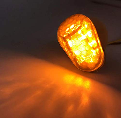 SAMDO Motorcycle Flush Mount LED Turn Signals Smoke For Yamaha FZ1 FZ6 FZR FAZER YZF R1 R6 R6S FZ1 FZ6 FZ8 FAZER XJ6 MT03 - Image 4