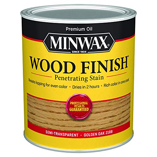 Minwax 70001444 Wood Finish, Golden Oak Stain, Quart - Image 1