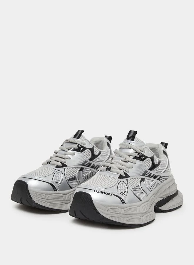 Styli Styli Women Textured Chunky Sneakers