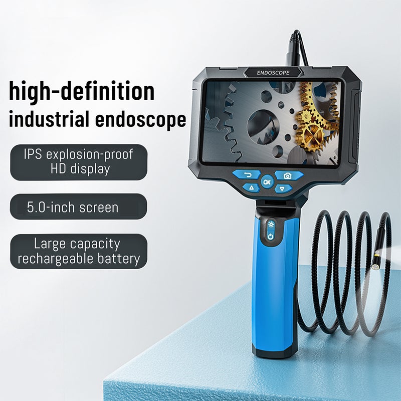 Dual Lens Borescope Camera 5'' IPS Screen Endoscope Camera with Light 1920P Inspection Camera with 16.4ft Waterproof Camera Cable for Automotive/Home/Wall/Pipe/Car - Image 5