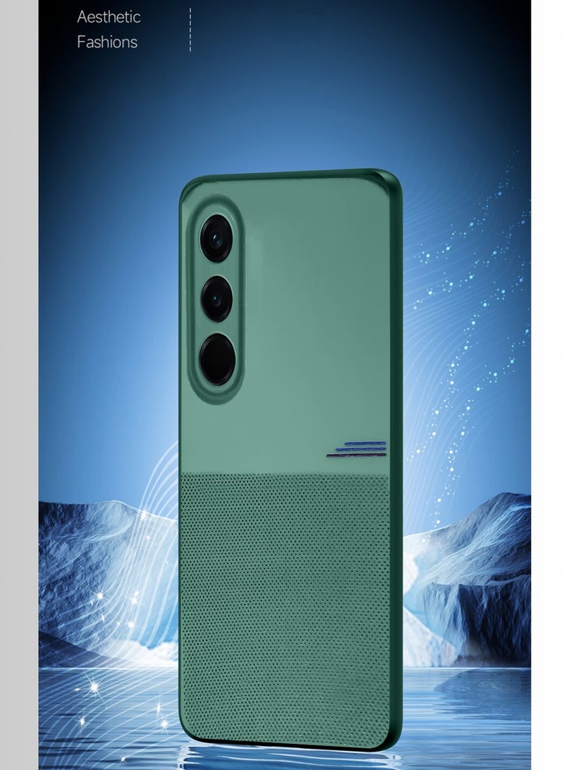 Wtech vivo V70 FE 5G 2026 Fashion TPU Soft Silicone Sides Texture Case Cover - Green - Image 4
