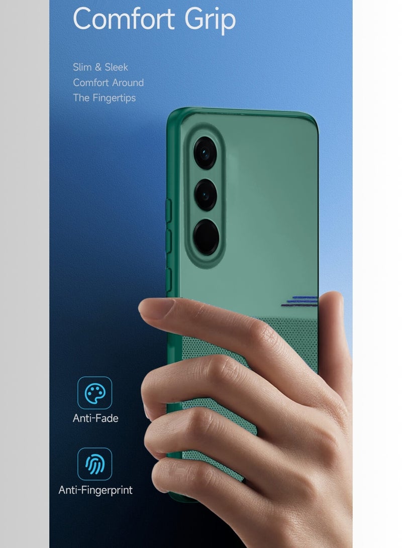 Wtech vivo V70 FE 5G 2026 Fashion TPU Soft Silicone Sides Texture Case Cover - Green - Image 2