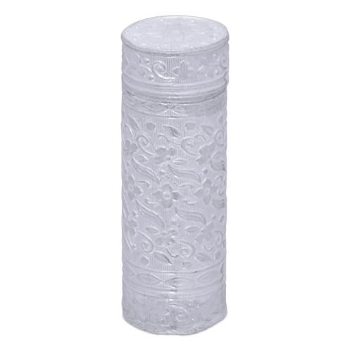 Badhai Box Silver Plated Mint Box, Supari dani for pocket, Multipurpose chandi ki dabbi, Saunf container, Mukhwas dibbi for travelling, mouth freshener box, Return gift and wedding favour - Image 1