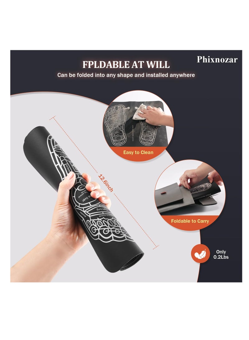 SYOSI EMS Foot Massager, Foldable Feet & Calves Massage Mat for Muscles Relaxation, For Pain Plantar Relief, Muscle Relaxation, Foot Massagers for Pain and Circulation, Remote Control  - Image 5
