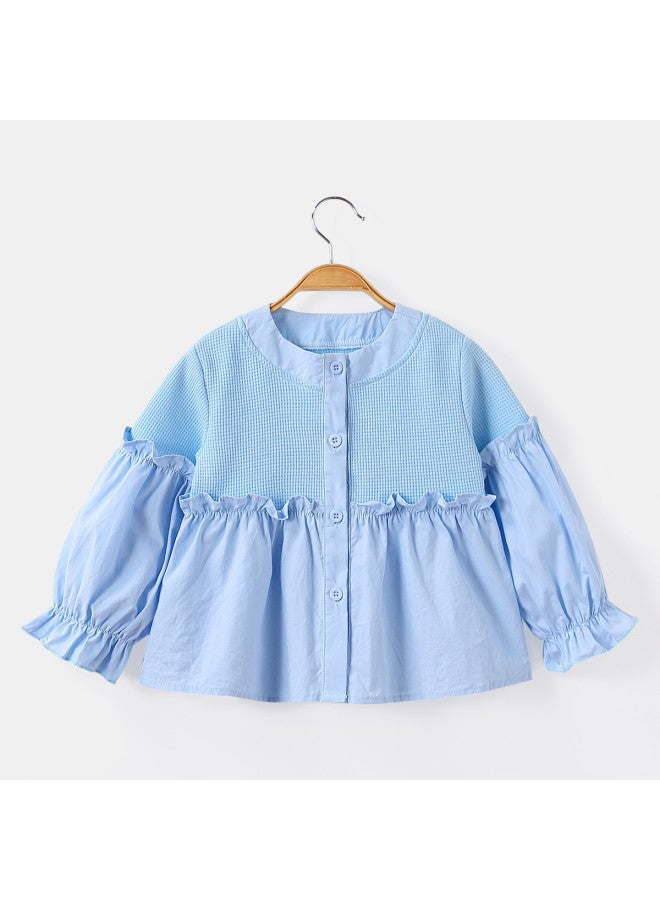 Girls' Baby Autumn Casual Doll Top Toddler Comfortable Shirt - Image 3