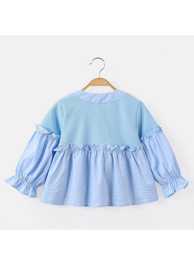 Girls' Baby Autumn Casual Doll Top Toddler Comfortable Shirt - Image 4