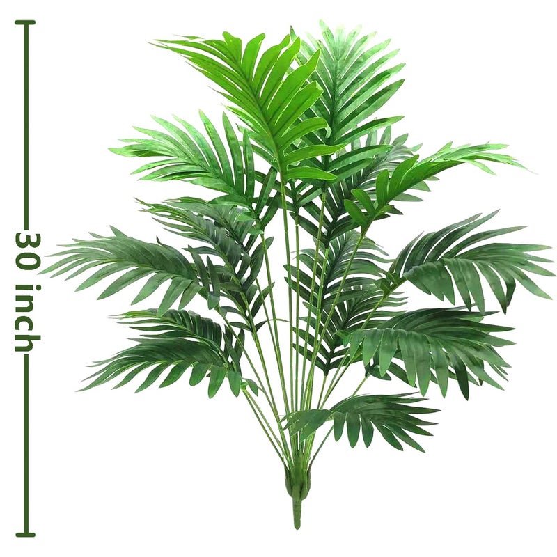 Beebel 30" Artificial Palm Plants Leaves Tropical Greenery Bush Imitation Faux Fake Palm Tree Leaf for Home Kitchen Party Flowers Arrangement Wedding Decorations - Image 2