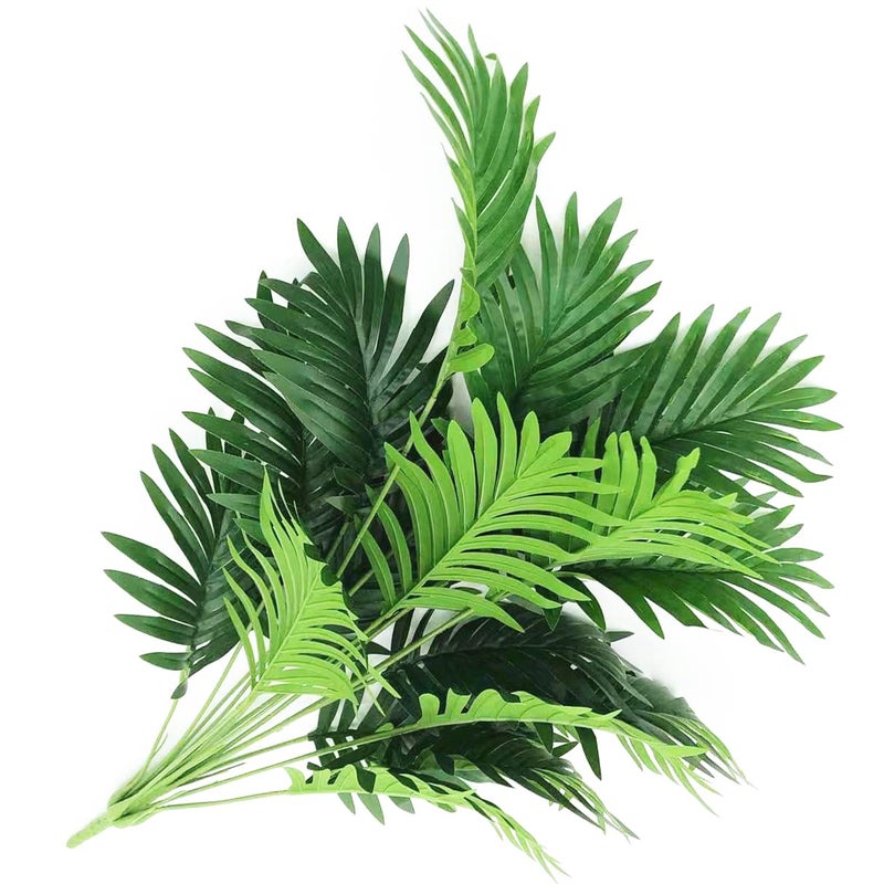 Beebel 30" Artificial Palm Plants Leaves Tropical Greenery Bush Imitation Faux Fake Palm Tree Leaf for Home Kitchen Party Flowers Arrangement Wedding Decorations - Image 3