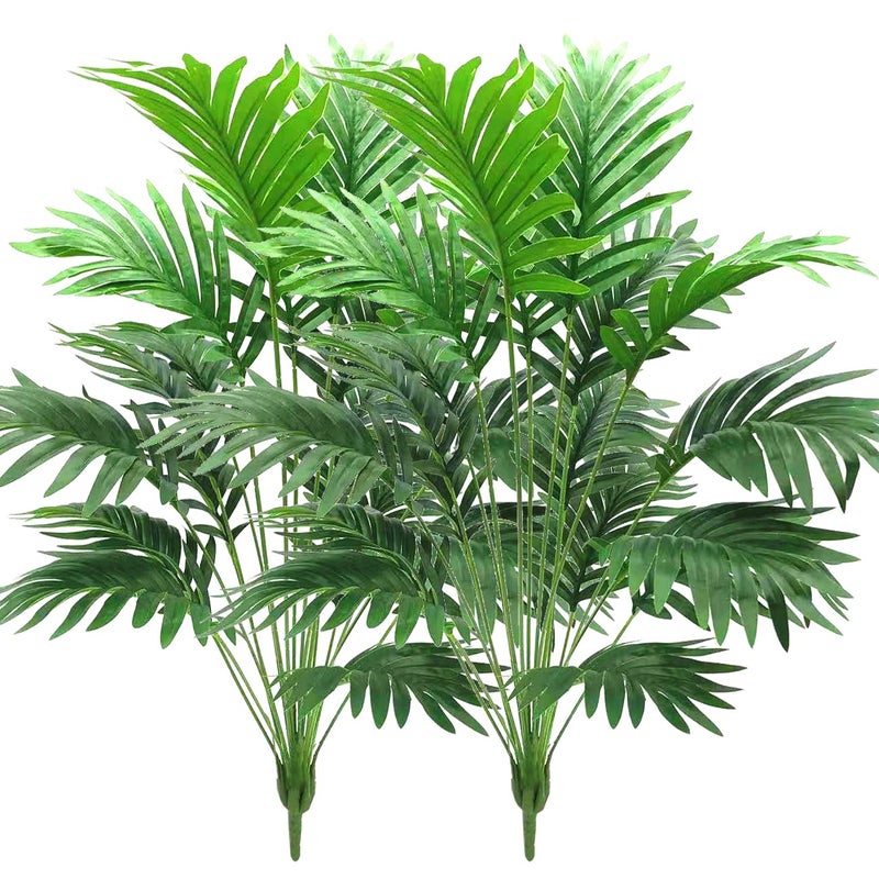 Beebel 30" Artificial Palm Plants Leaves Tropical Greenery Bush Imitation Faux Fake Palm Tree Leaf for Home Kitchen Party Flowers Arrangement Wedding Decorations - Image 1