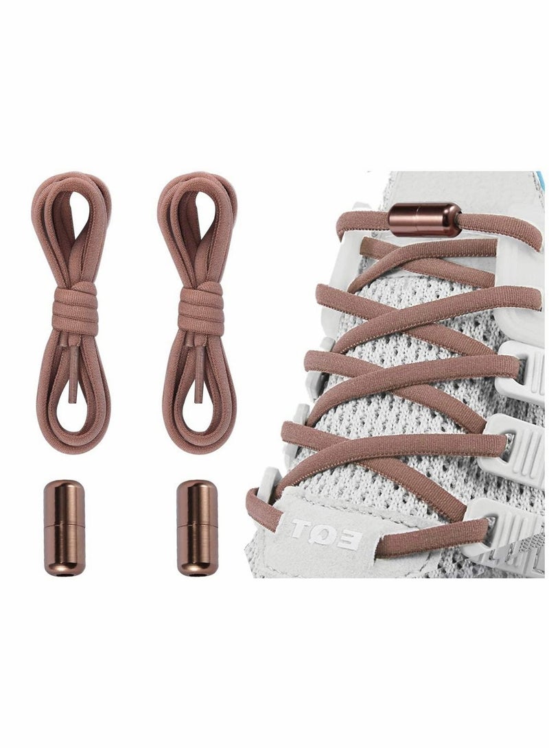 SYOSI 2 Pairs of No Tie Shoe Laces Elastic Tieless Shoelaces, One Size Fits All Adult & Kids - Image 1