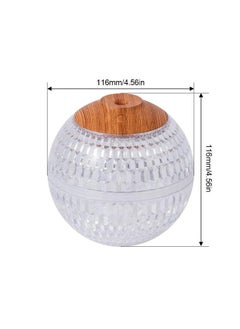 OTTAL 350 ml Crystal Ball Air Humidifier USB Portable Fragrance Diffuser Colorful LED Light Ultrasonic  - Image 3