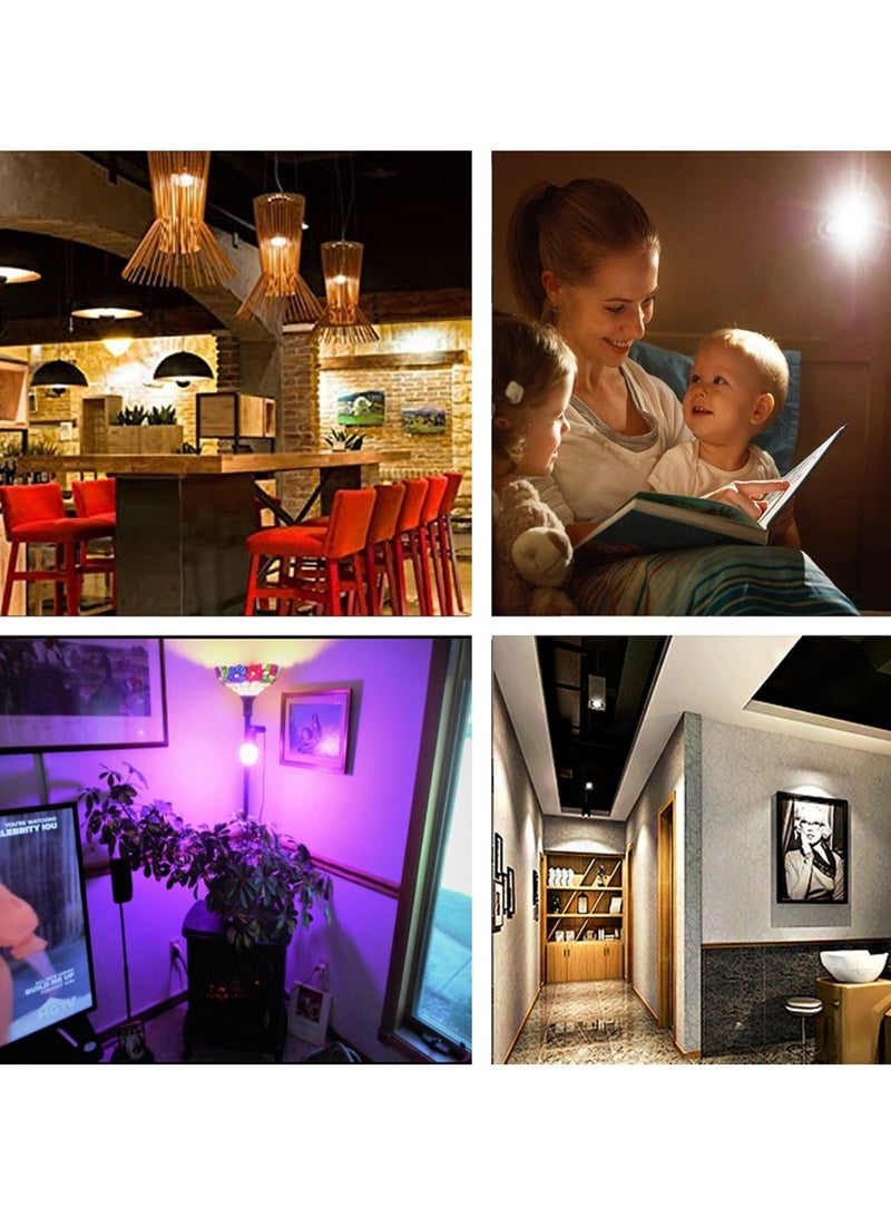 4 Pack E27 Flexible Light Bulb Socket Extender, 7.8-inch Adjustable Edison Bulb Adapter for Home Lighting Fixtures, LED Grow Light Stand - Image 4