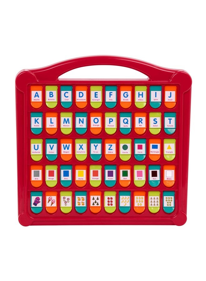 Battat - French Alphabet Toy For Learning - 50 Pop-Up Flaps - Letters, Words, Numbers, Colors, Shapes - Educational Toy For Toddlers, Kids - 3 Years + - Alphabet Cache-Cache - Image 1