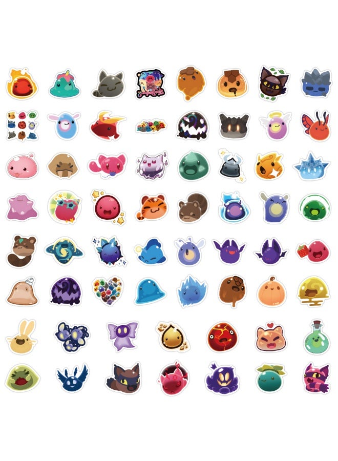 NIBEMINENT 60 Pcs Slime Rancher Deco Kit Waterproof Stickers, High Definition Printing Bright Colors, Suitable for Laptop Skateboard Luggage Water Bottle Guitar DIY - Image 3