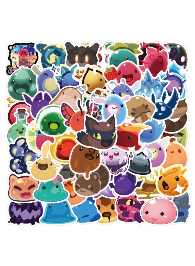 NIBEMINENT 60 Pcs Slime Rancher Deco Kit Waterproof Stickers, High Definition Printing Bright Colors, Suitable for Laptop Skateboard Luggage Water Bottle Guitar DIY - Image 2
