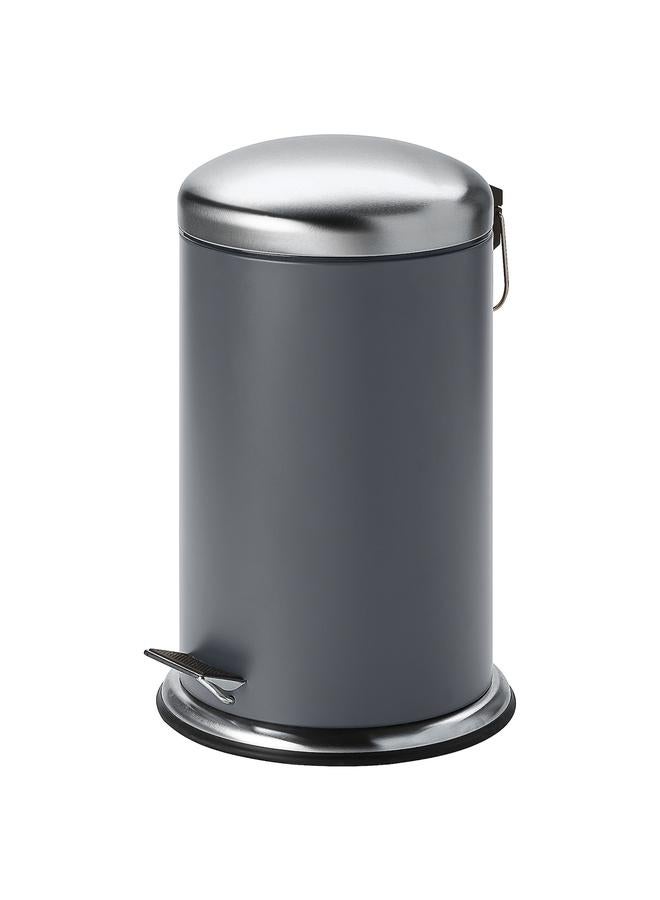 إيروريكس سلة المهملات بدواسة، رمادية داكنة، 12 لتر - Image 1