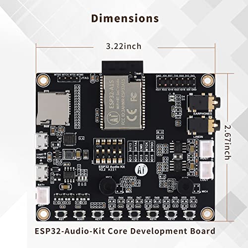 EC Buying ESP32-Audio-Kit Audio Development Board, ESP32-A1S Audio Development Board Module, WiFi+Bluetooth Module, ESP32 Serial Port to WiFi ESP32 Audio Kit/ESP32 Ethernet - Image 5