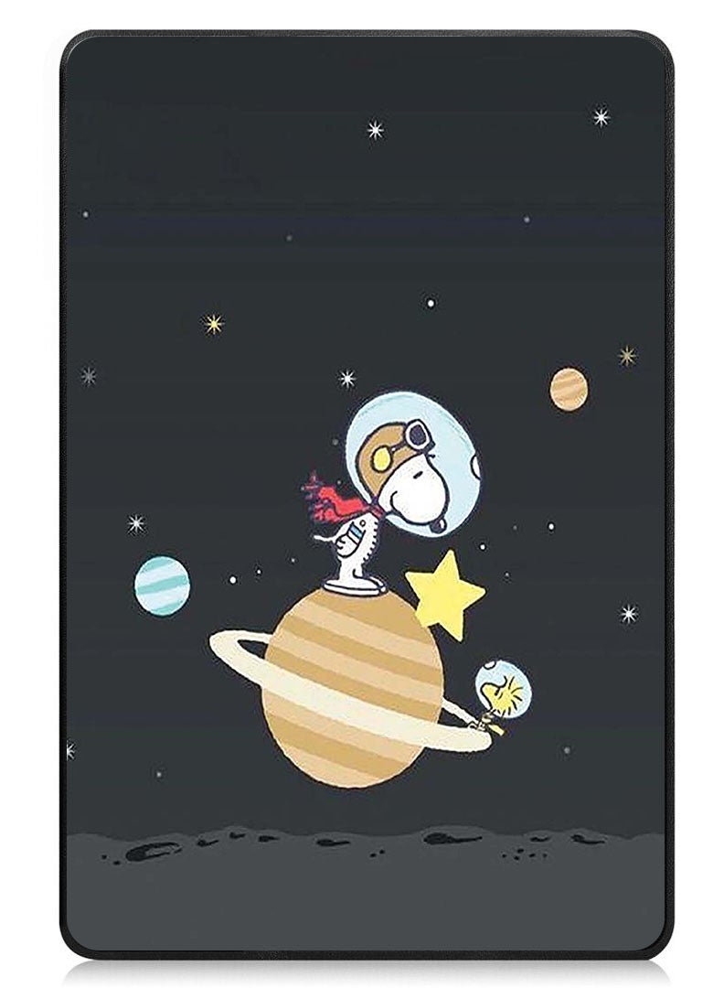 Theodor Protective Flip Case For Apple iPad Pro 13 (2024) With Trifold Stand Auto Wake Sleep Shockproof Cover Snoopy in planet  - Image 1