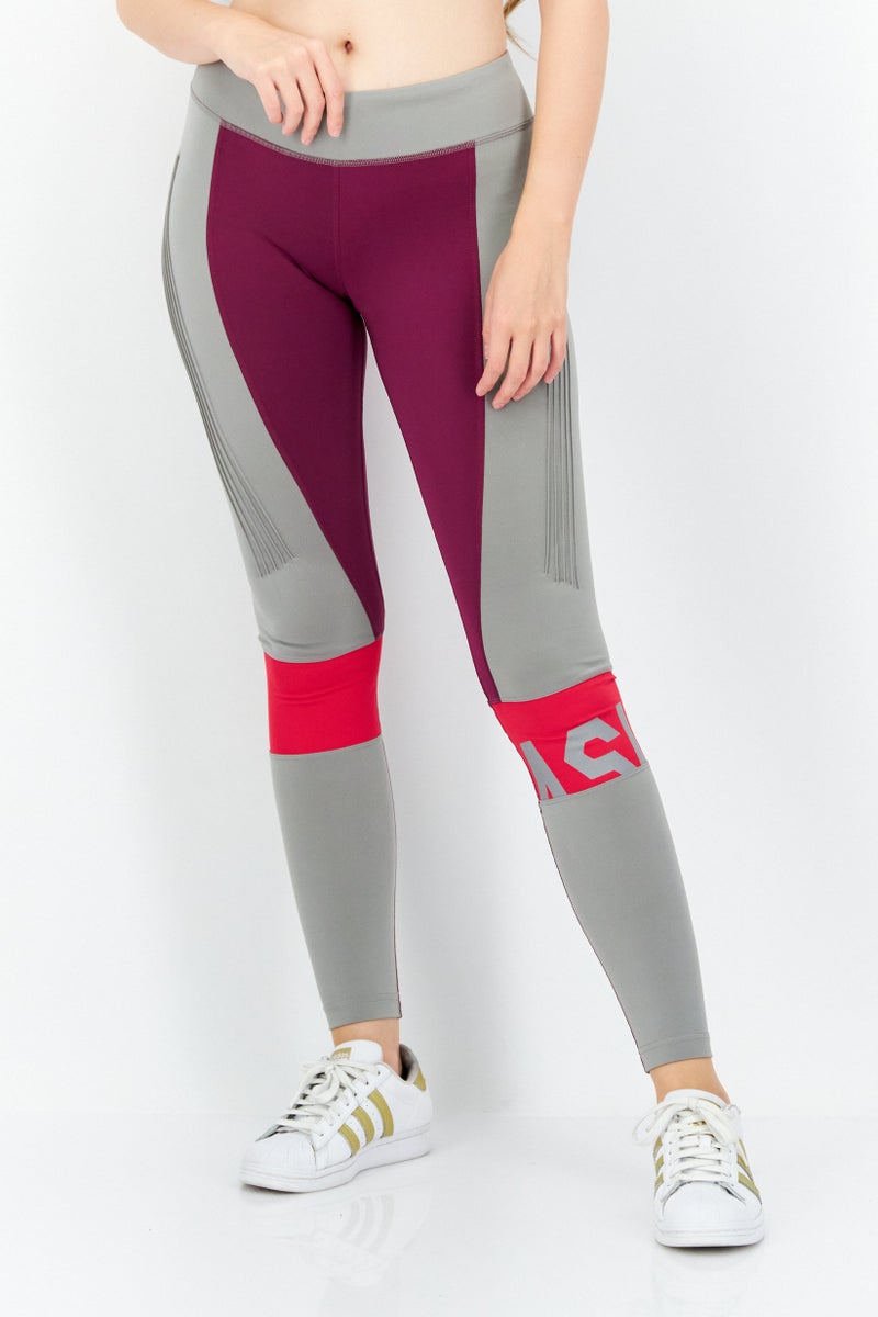 asics سراويل تدريب رياضية نسائية ضيقة، بنفسجي - Image 1