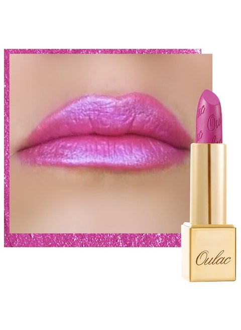 Pink Lipstick For Women With Metallic 3D Shine Lightweight Hydrating Formula, High Impact Lip Color, Full Coverage Lip Makeup, Velocity(15)