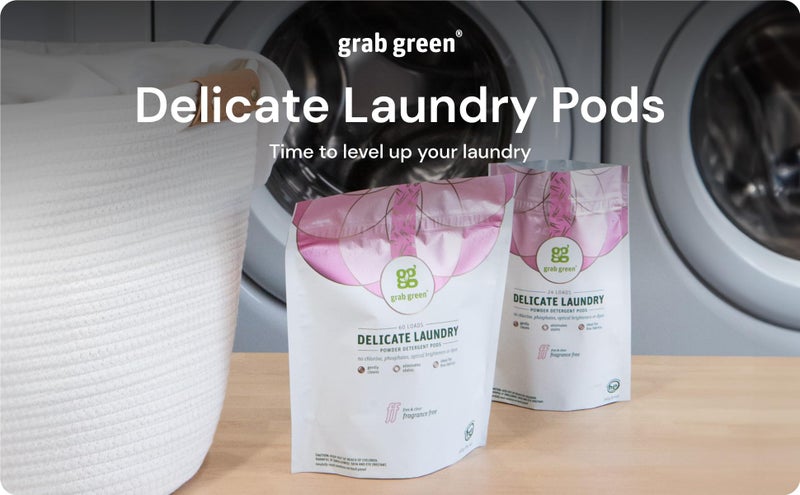 Grab Green Delicate Laundry Detergent Pods, 24 Count, Fragrance Free, Plant and Mineral Based, Superior Cleaning Power, Stain Remover, Brightens Clothes - Image 5