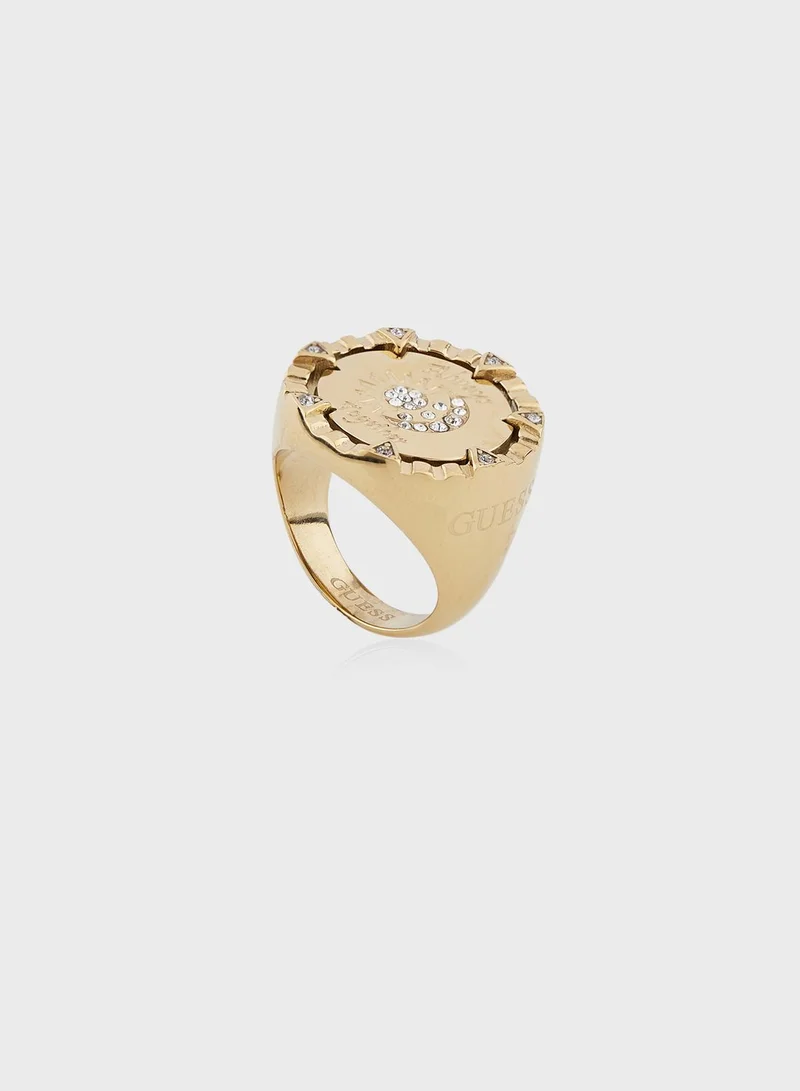 GUESS Heart Solitaire Ring