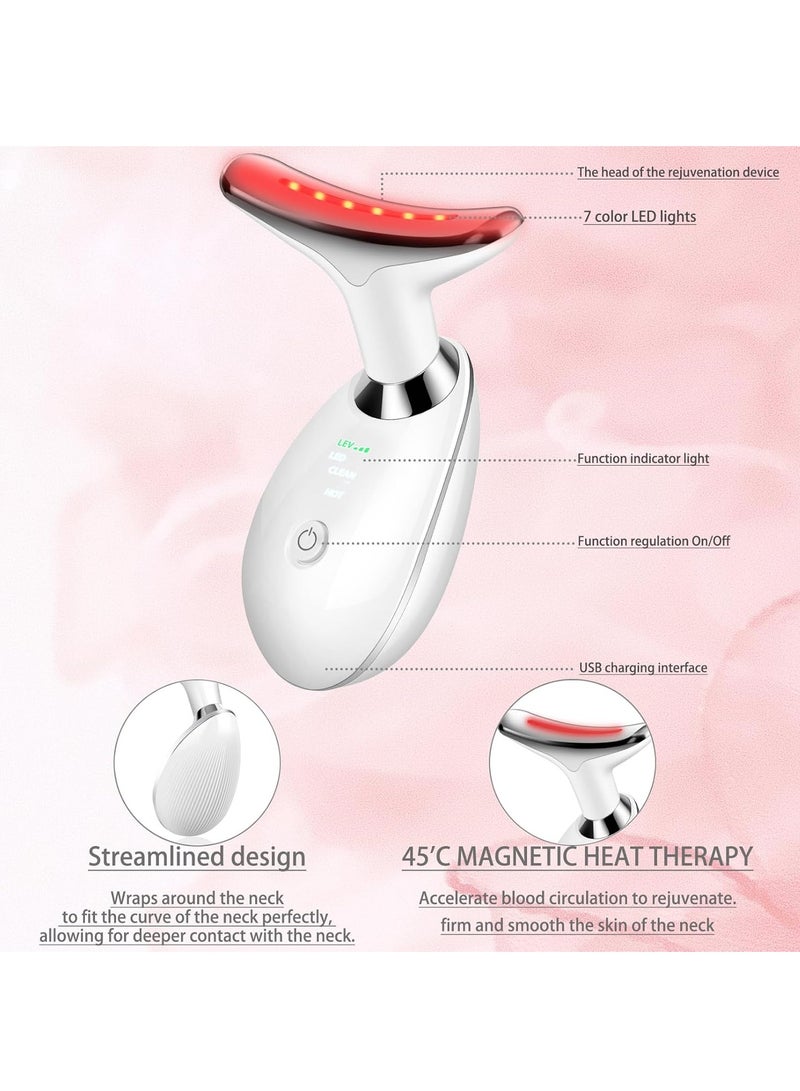 Loquat 7-in-1 Red-Light-Therapy-for-Face and Neck, Face Neck Massager for Daily Skin Care Routine, Skin Care Tool - Image 5