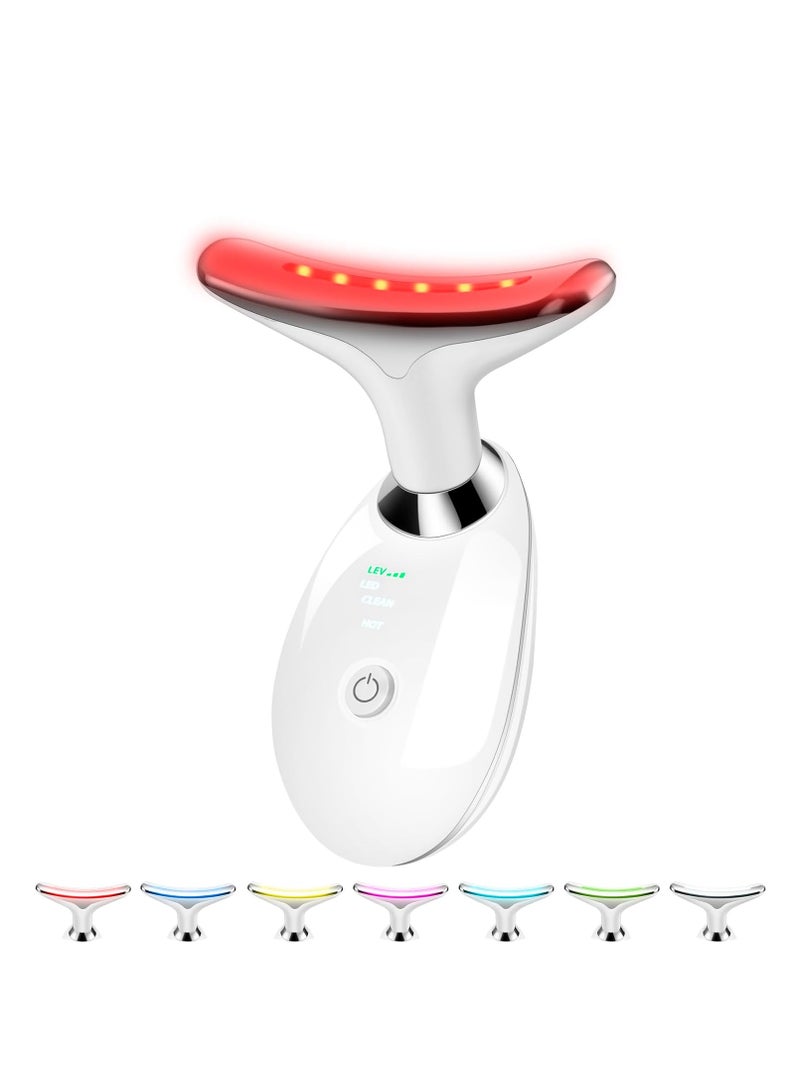 Loquat 7-in-1 Red-Light-Therapy-for-Face and Neck, Face Neck Massager for Daily Skin Care Routine, Skin Care Tool - Image 1