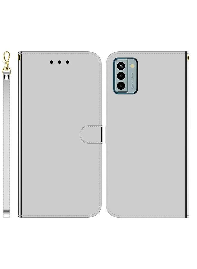 اس-توب جراب لهاتف Nokia G22 مصنوع من الجلد الصناعي بسطح مرآة - Image 1