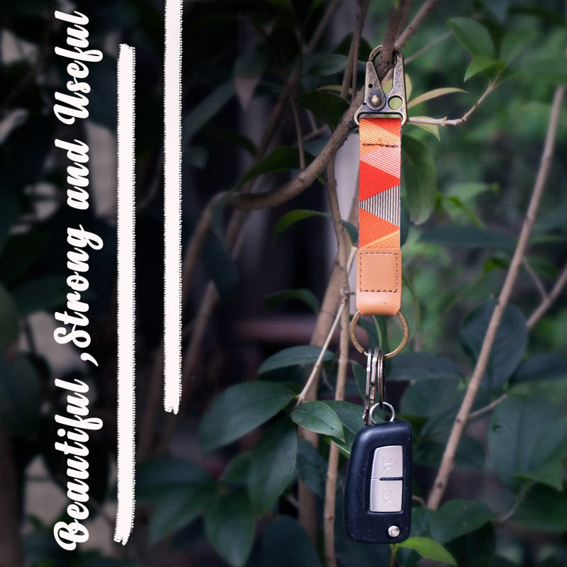 Maicican Cute Keychain with Ring,Suitable for Both Men and Women,Small Size and Exquisite,Used as a Pendant and Decorations,Orange - Image 3