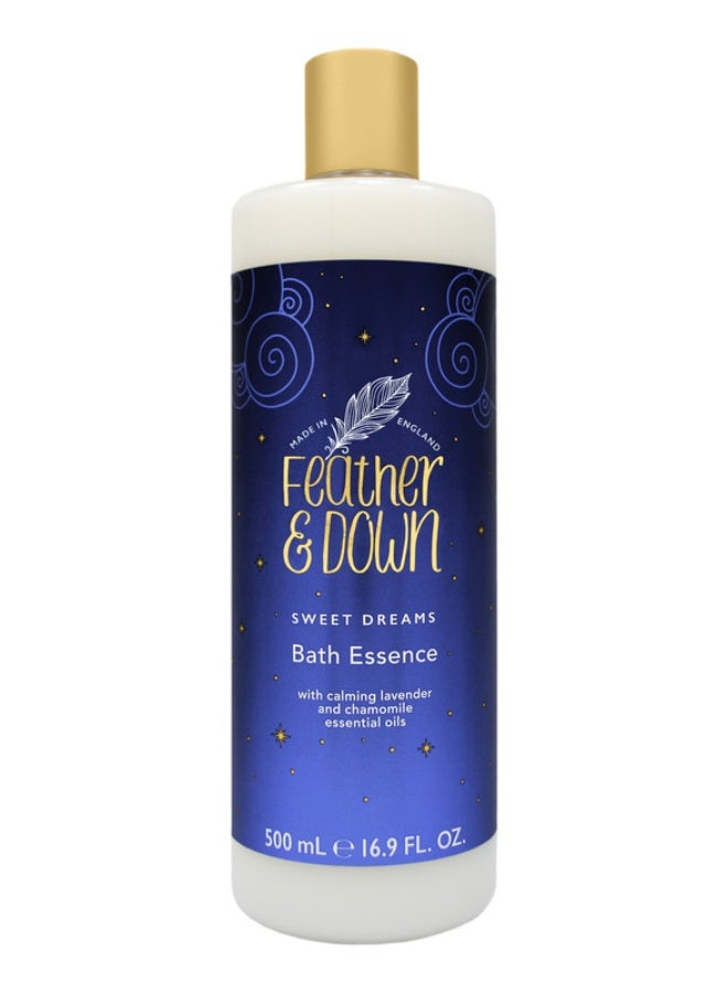 Feather & Down Sweet Dream Bath Essence (500ml) – with Calming Lavender And Chamomile Essential Oils Helps to Prepare You for a Restful Night’s Sleep Cruelty Free Vegan Friendly - Image 1