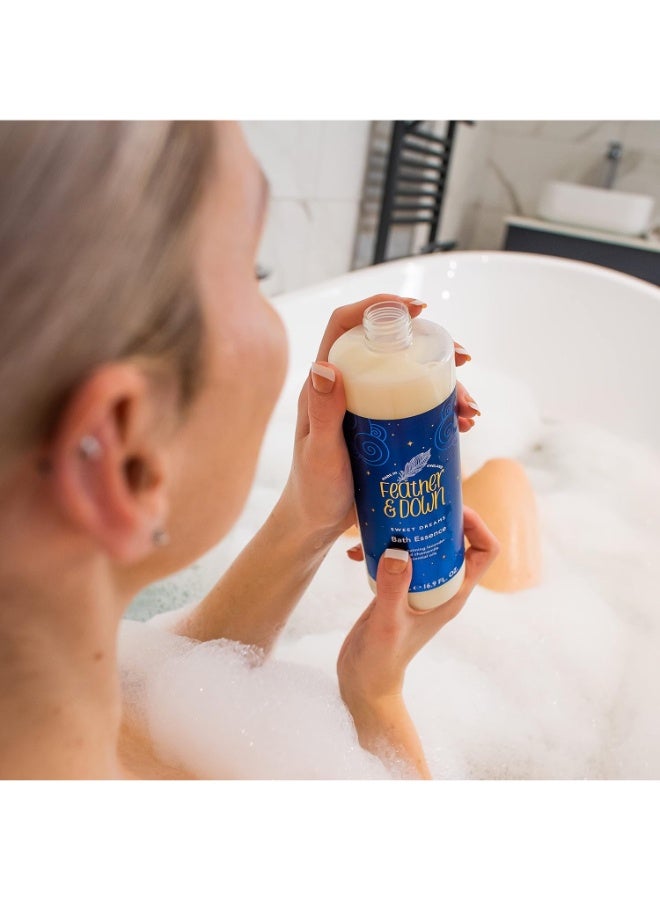 Feather & Down Sweet Dream Bath Essence (500ml) – with Calming Lavender And Chamomile Essential Oils Helps to Prepare You for a Restful Night’s Sleep Cruelty Free Vegan Friendly - Image 5