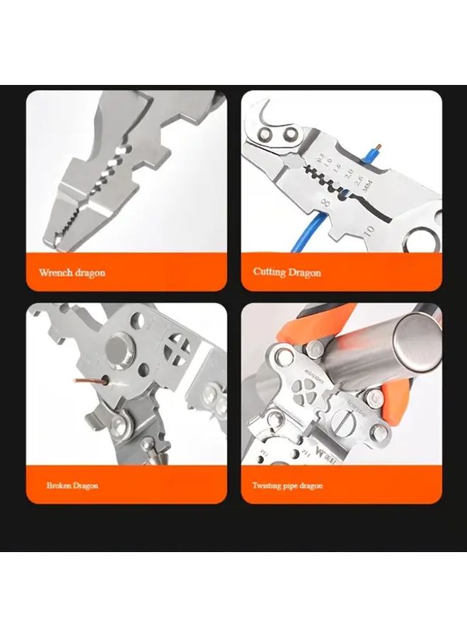 Heavy Duty Wire Stripper Pliers 1pc Multi Functional Electrician Tool Durable - Image 5