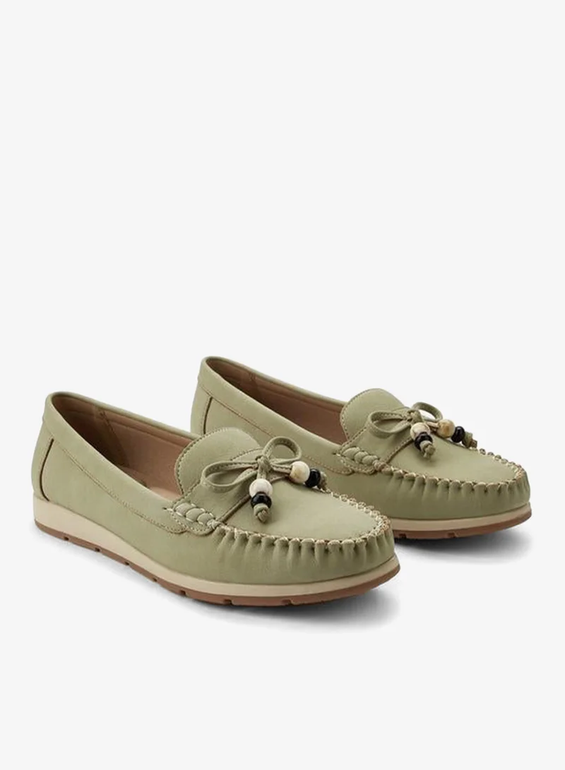 Le Confort Women Beaded Bow Moccasins