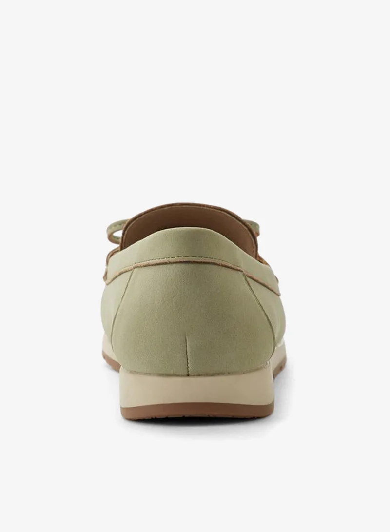 Le Confort GREEN Women Beaded Bow Moccasins for Women | Best Price UAE