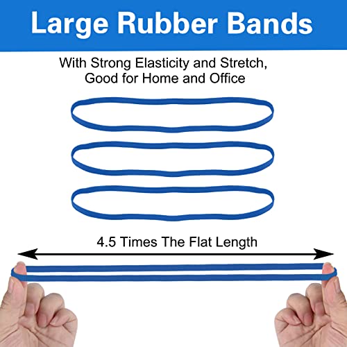 Mototo Large Rubber Bands 12 Inches Heavy Duty Large Rubber Bands Strong Elastic Bands for Office Supply, File Folders, Garbage Cans, 30 Pack (Blue) - Image 4