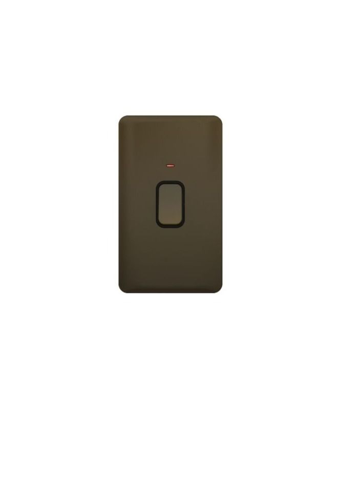 Schneider Electric GGBL4021BMBS Lisse - Control Switch - 2 Gang with LED Indicator- 50A DP Mocha Bronze with Black Interior - Image 3