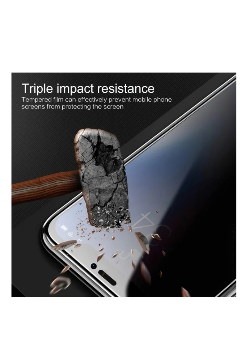 Digi Core مجموعة واقي شاشة للخصوصية مكونة من 3 قطع من الزجاج المقسى لهاتف iPhone 13 Pro Max مقاس 6.7 بوصة من الزجاج المقسى المضاد للتجسس، وزجاج iPhone المقاوم للخدش بتغطية كاملة (الخصوصية، iPhone 13 Pro Max) - Image 5