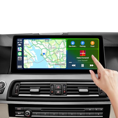 GTRUI 123Inch Car Stereo for BMW 5 Series F10 F11 20132016 NBT System Wireless CarPlay Android Auto Bluetooth Touch Screen GPS Naviagation Upgrade Factory Radio NBT123Linux - Image 1
