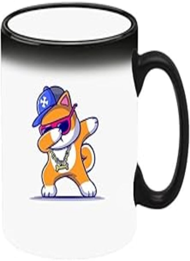 FORZA RAGAZZI - Colour Changing Heat Sensitive Magic Mug - Add Hot Tea or Coffee Dog Dab For Home Office Gift Kids Men Women - Image 1