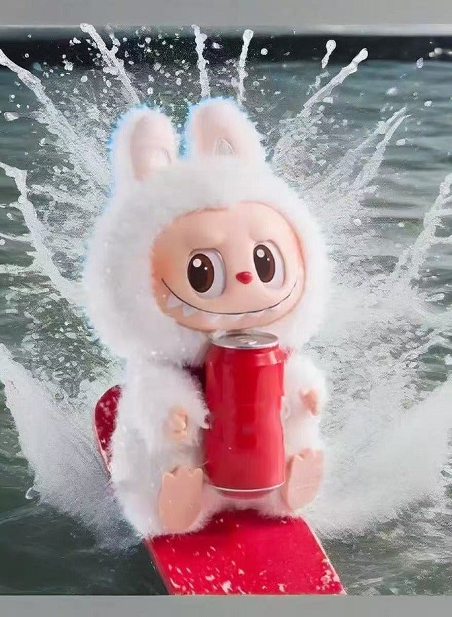 3rd Generation Cola Can - Labubu - Plush Doll White Vinyl Figure Happy Factor Cute Collectible Toy,17cm - Image 3