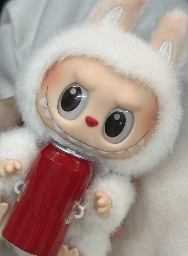 3rd Generation Cola Can - Labubu - Plush Doll White Vinyl Figure Happy Factor Cute Collectible Toy,17cm - Image 2