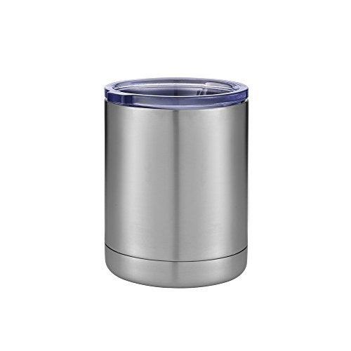 Gteller 10oz Lowball Tumbler Double Wall Stainless Steel Insulated for Keeping Hot and Cool