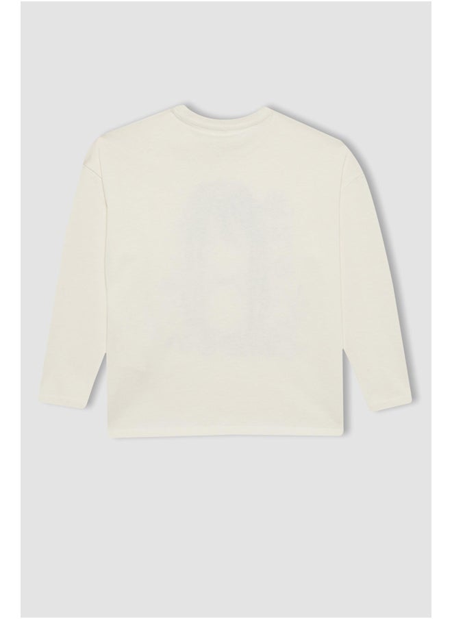 DeFacto - Girl Oversize Fit Crew Neck Knitted Long Sleeve Body - Image 1