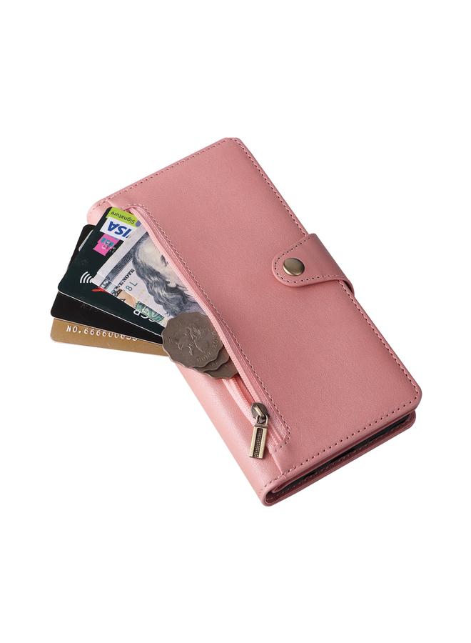 اس-توب جراب لهاتف Samsung Galaxy Note10 Lite، جراب جلدي بثلاث طيات مع مشبك برشام و9 بطاقات - Image 5